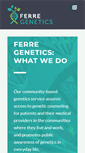 Mobile Screenshot of ferregenetics.org